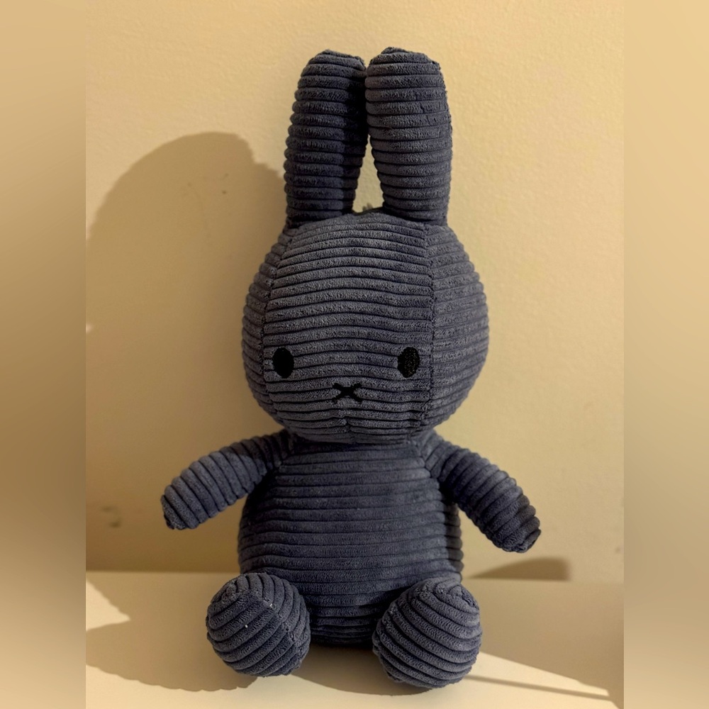 Blue Miffy Plush Corduroy Texture